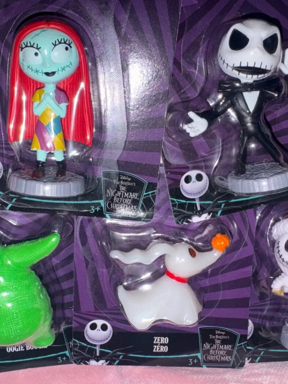 Set of (5) New Nightmare Before Christmas Mini Figures Cake Toppers Toys Sealed